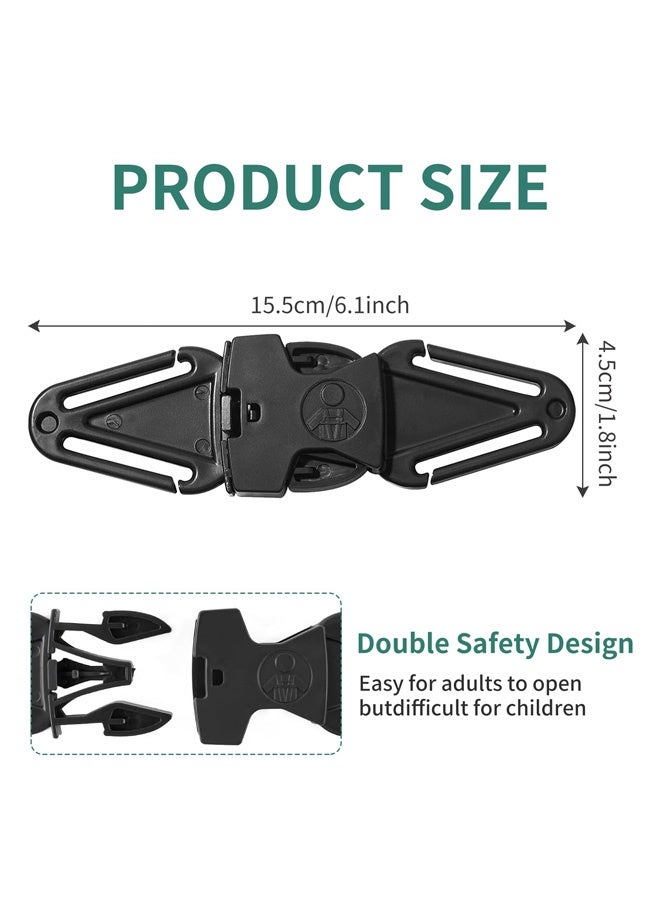 حزام أمان مانع للهروب من مقعد السيارة، مشبك أمان لحزام مقعد الطفل، مشبك حزام أمان عالمي للأطفال يمنع الأطفال من إخراج أذرعهم من مقعد السيارة الآمن للأطفال - Image 2
